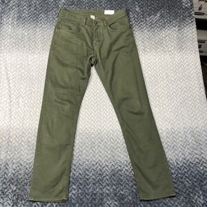 BALDESSARINI Jeans Mens W32 L32 Olive Green BLD-Jack Regular Fit Sommer